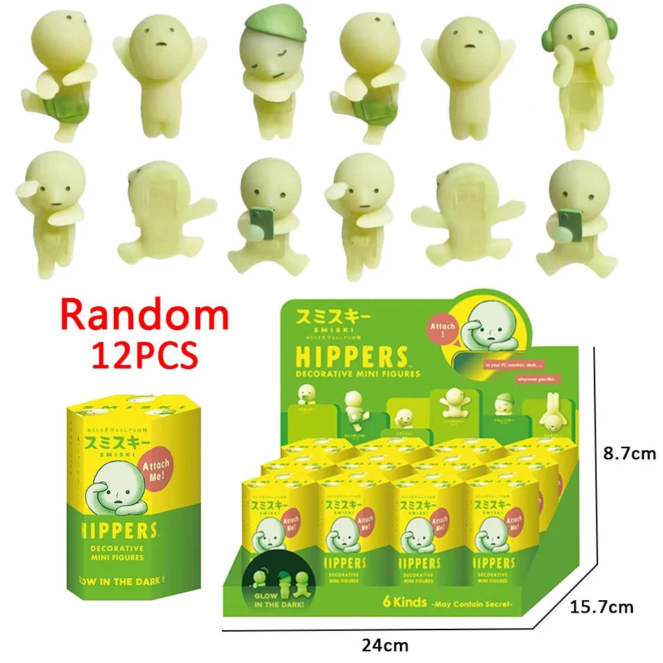Surprise Gift Yoga Bedroom series multiple doll green noctilucent mysterious blind box action figures decoration model for toy