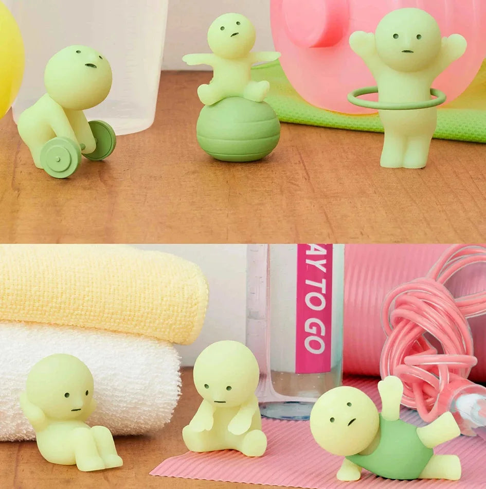 Surprise Gift Yoga Bedroom series multiple doll green noctilucent mysterious blind box action figures decoration model for toy