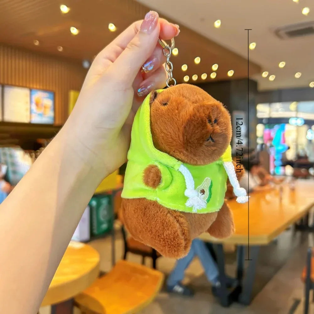 Cute Cartoon Capybara Pendant Plush Toy Doll Bag Hanging Ornaments Cute Kapila Keychain Doll Car Pendant Ornaments