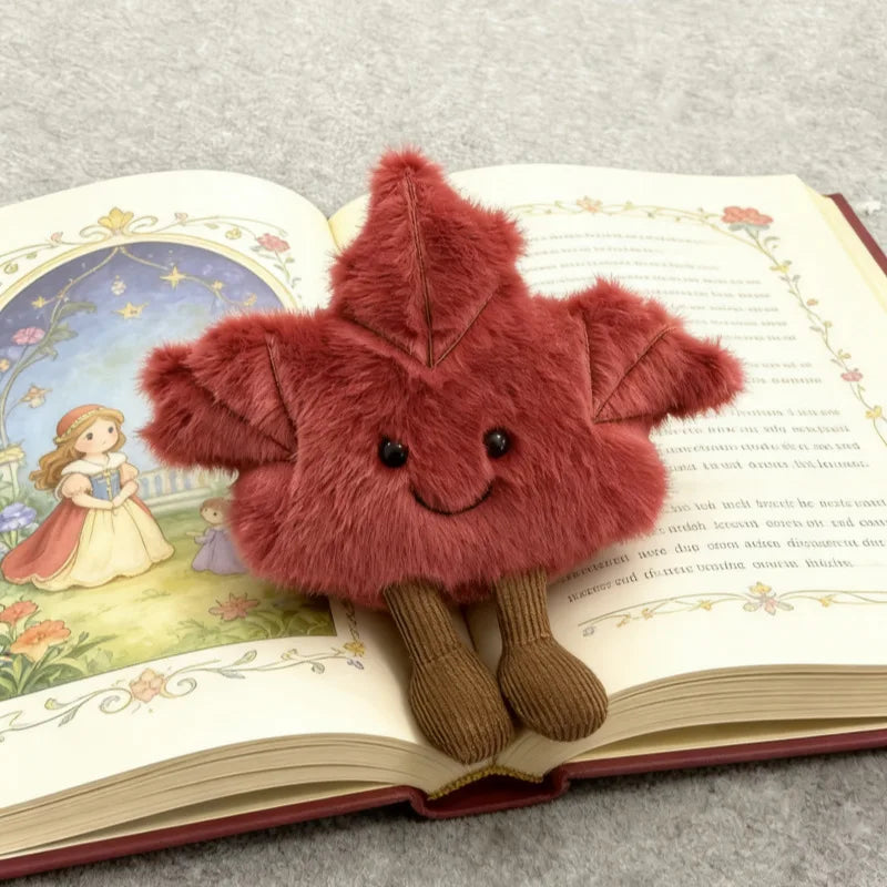 New Canadian Maple Leaf Cute Maple Leaf Plush Stuffed Toy Keychain Bag Hanging Ornament