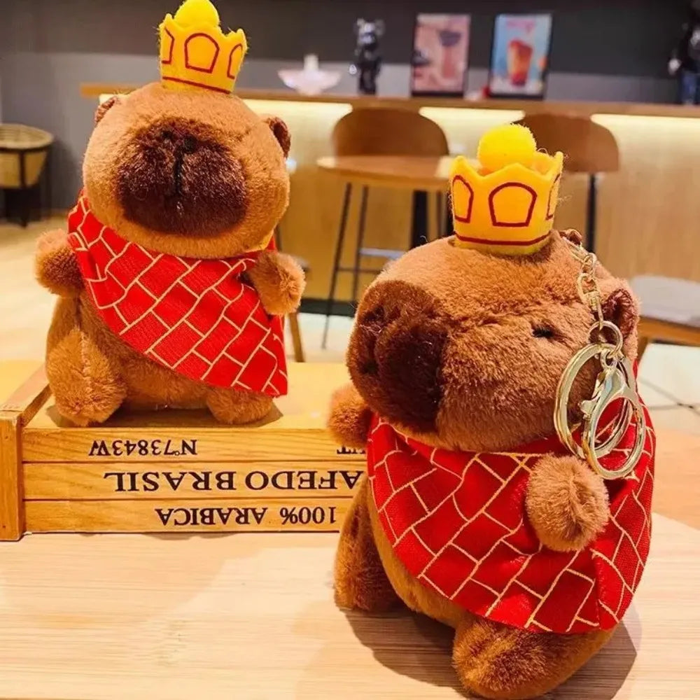 Cute Cartoon Capybara Pendant Plush Toy Doll Bag Hanging Ornaments Cute Kapila Keychain Doll Car Pendant Ornaments
