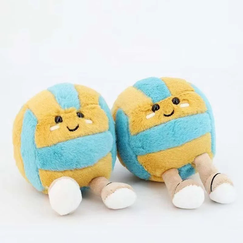 Cute Soft Plush Cartoon Volleyball Toy, Fun Sports-Themed Keychain and Bag Decor