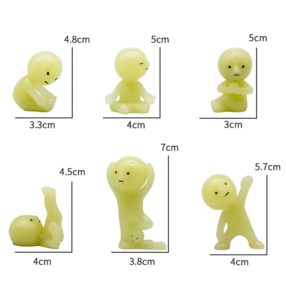 Surprise Gift Yoga Bedroom series multiple doll green noctilucent mysterious blind box action figures decoration model for toy