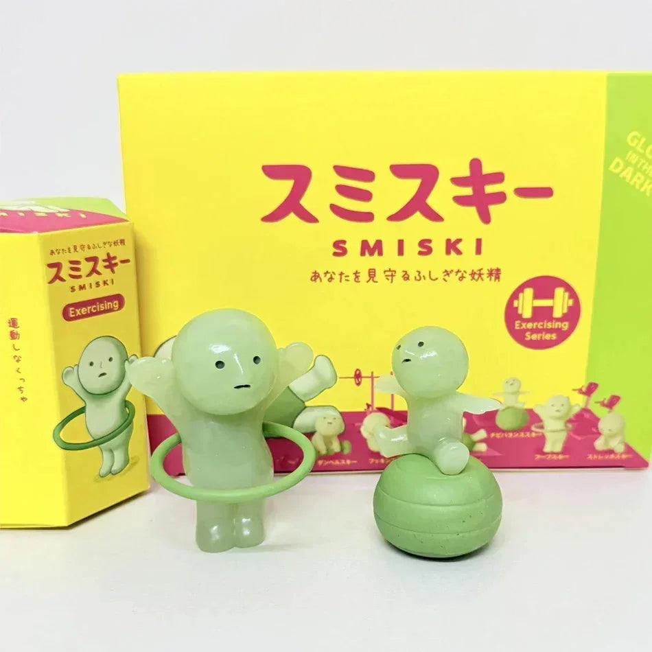 Surprise Gift Yoga Bedroom series multiple doll green noctilucent mysterious blind box action figures decoration model for toy