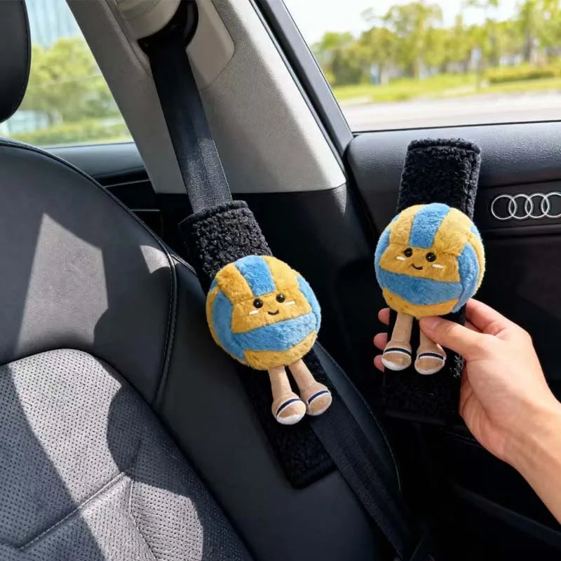 Cute Soft Plush Cartoon Volleyball Toy, Fun Sports-Themed Keychain and Bag Decor