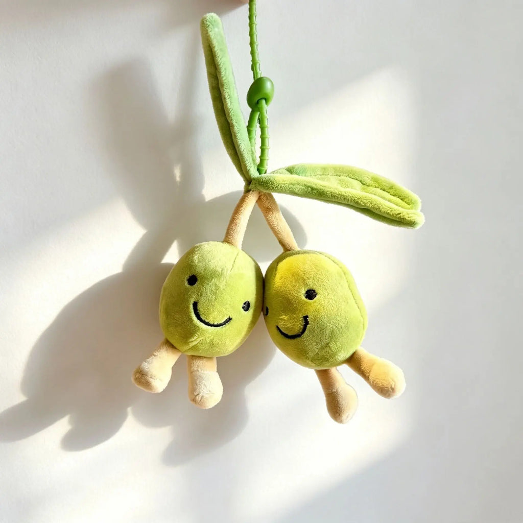 Fruit and vegetable pendant toys, soothing dolls, plush key chain pendants, finished products, ideas, package hanging dolls.