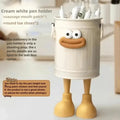 1pc Cartoon Personality Pen Holder Set, Desktop Organizer Bucket, Ideal Gift for Home and Study Stationery Storage