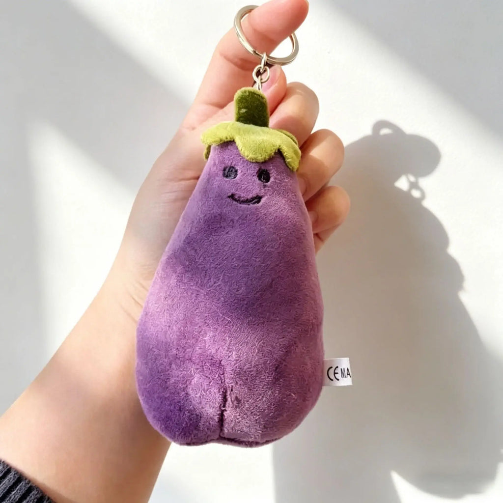Fruit and vegetable pendant toys, soothing dolls, plush key chain pendants, finished products, ideas, package hanging dolls.