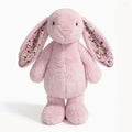 23cm Adorable Floral Bunny Plush Toy Huggable Soft Stuffed Rabbit Doll with Floral Ears Birthday Gift for Girl Plush Collectors