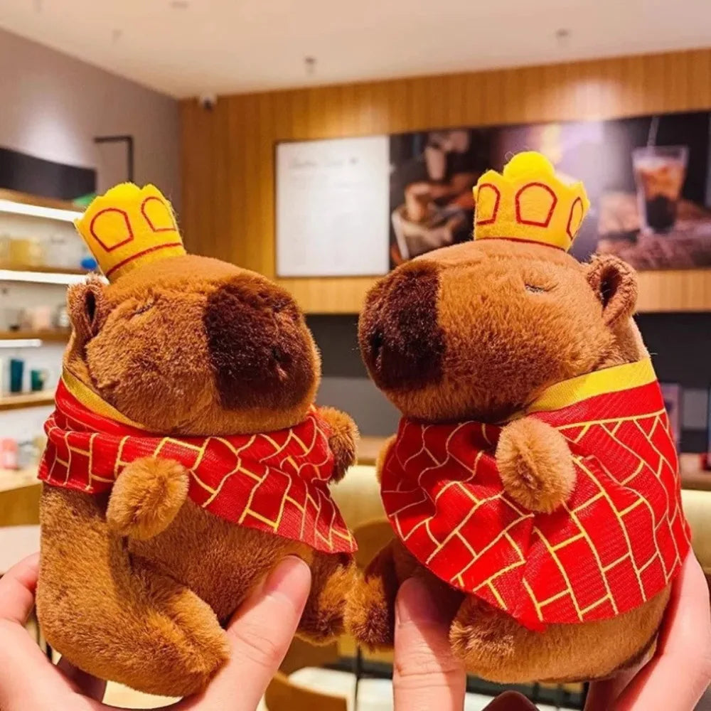 Cute Cartoon Capybara Pendant Plush Toy Doll Bag Hanging Ornaments Cute Kapila Keychain Doll Car Pendant Ornaments