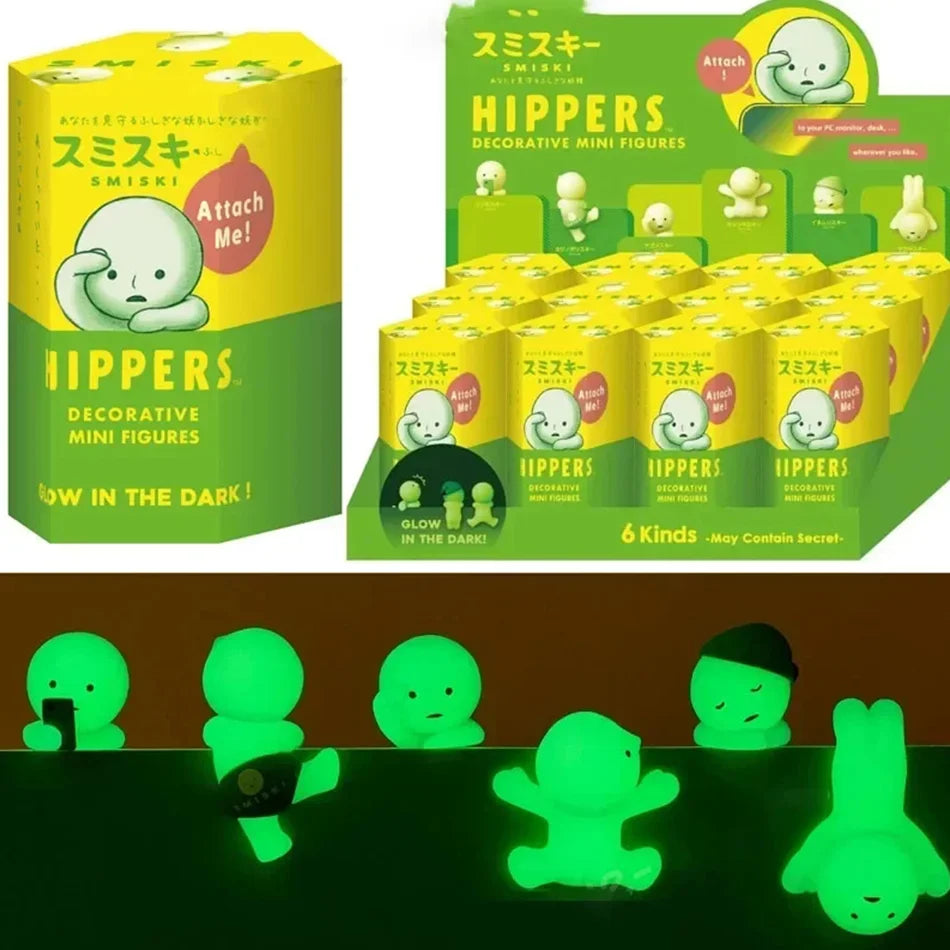 Surprise Gift Yoga Bedroom series multiple doll green noctilucent mysterious blind box action figures decoration model for toy