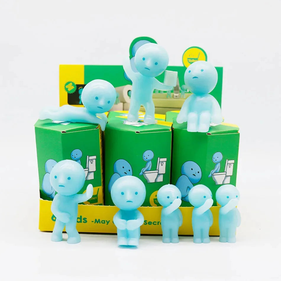 Surprise Gift Yoga Bedroom series multiple doll green noctilucent mysterious blind box action figures decoration model for toy