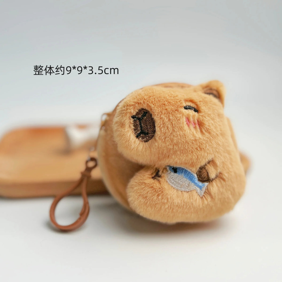 Cute Kapibara change bag capybara earphone bag pendant creative cartoon plush guinea pig storage bag