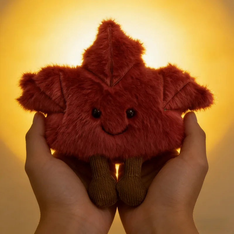 New Canadian Maple Leaf Cute Maple Leaf Plush Stuffed Toy Keychain Bag Hanging Ornament
