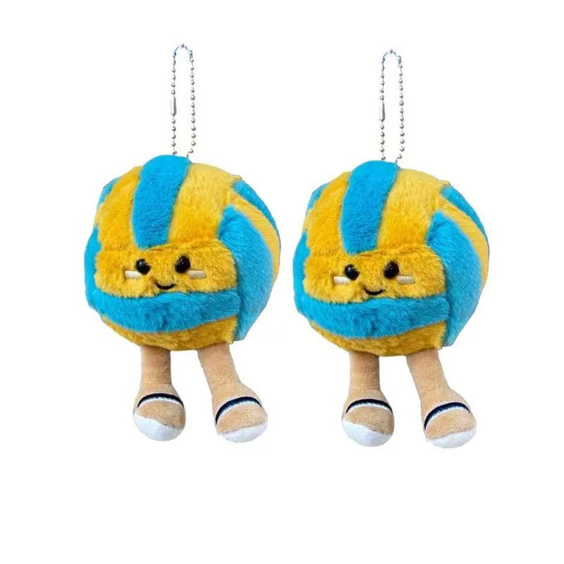 Cute Soft Plush Cartoon Volleyball Toy, Fun Sports-Themed Keychain and Bag Decor