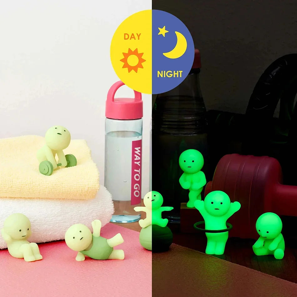 Surprise Gift Yoga Bedroom series multiple doll green noctilucent mysterious blind box action figures decoration model for toy