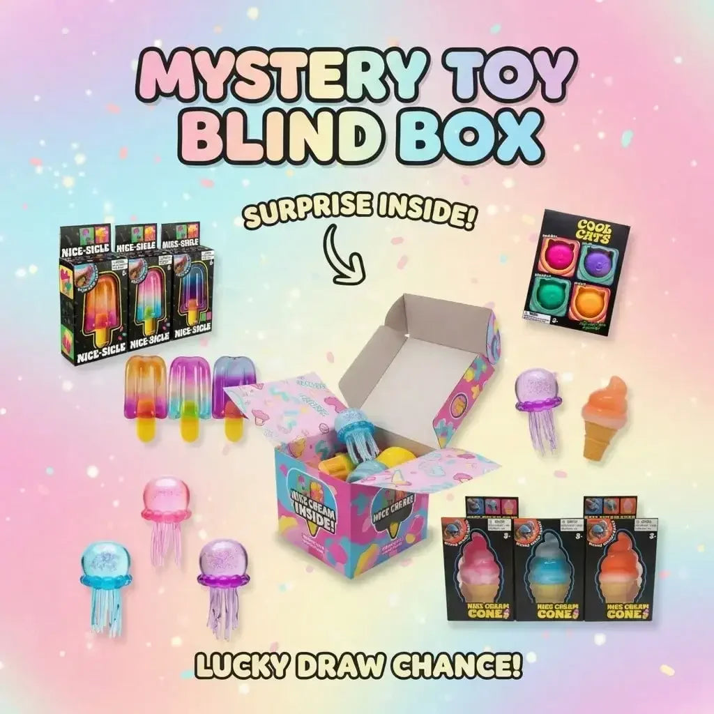 100+ Pieces Assorted Squishy Figures Blind Box Surprise Toy Slow Rising Soft Fidget Toys Featuring Moai Head Panda Rabbit Stress