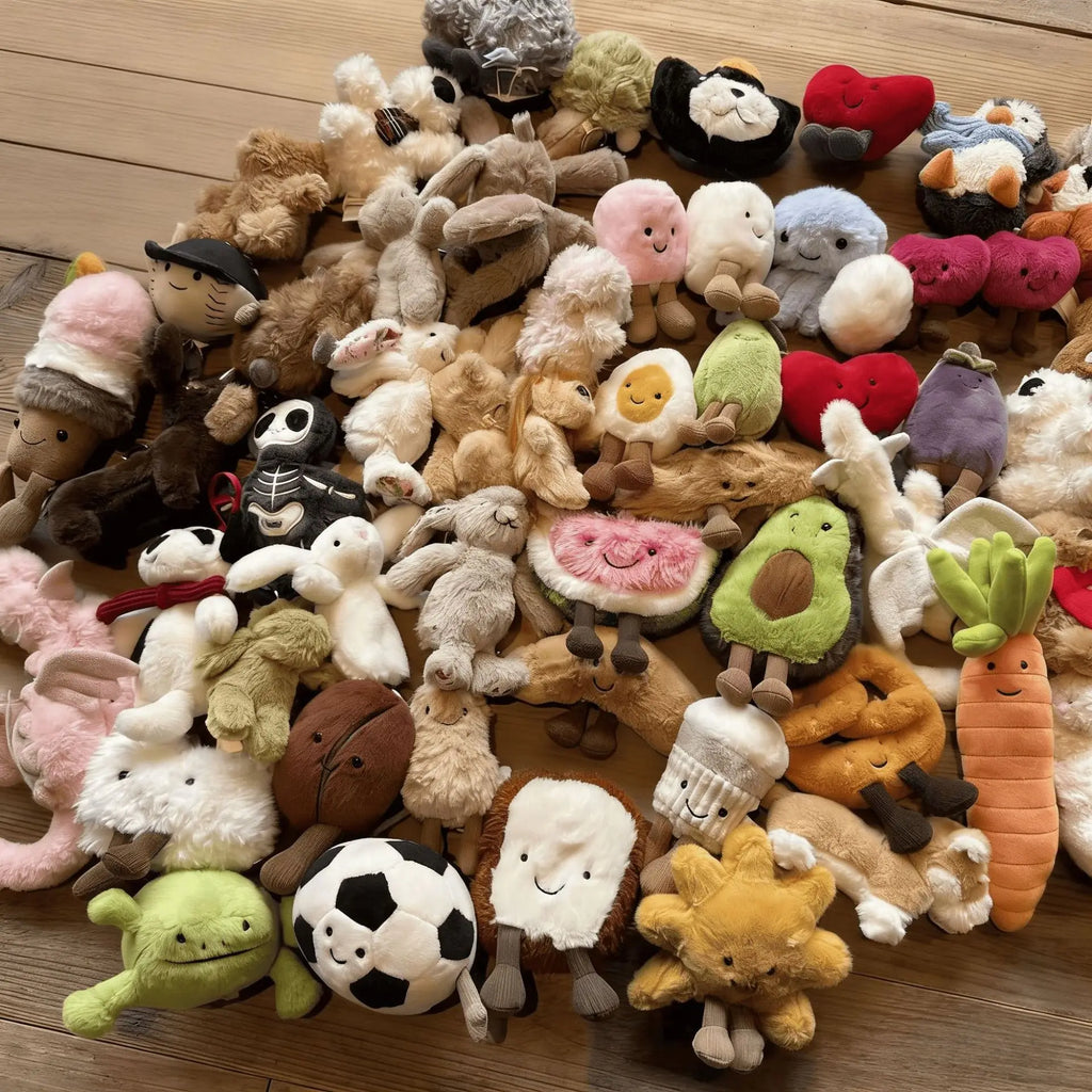 Fruit and vegetable pendant toys, soothing dolls, plush key chain pendants, finished products, ideas, package hanging dolls.