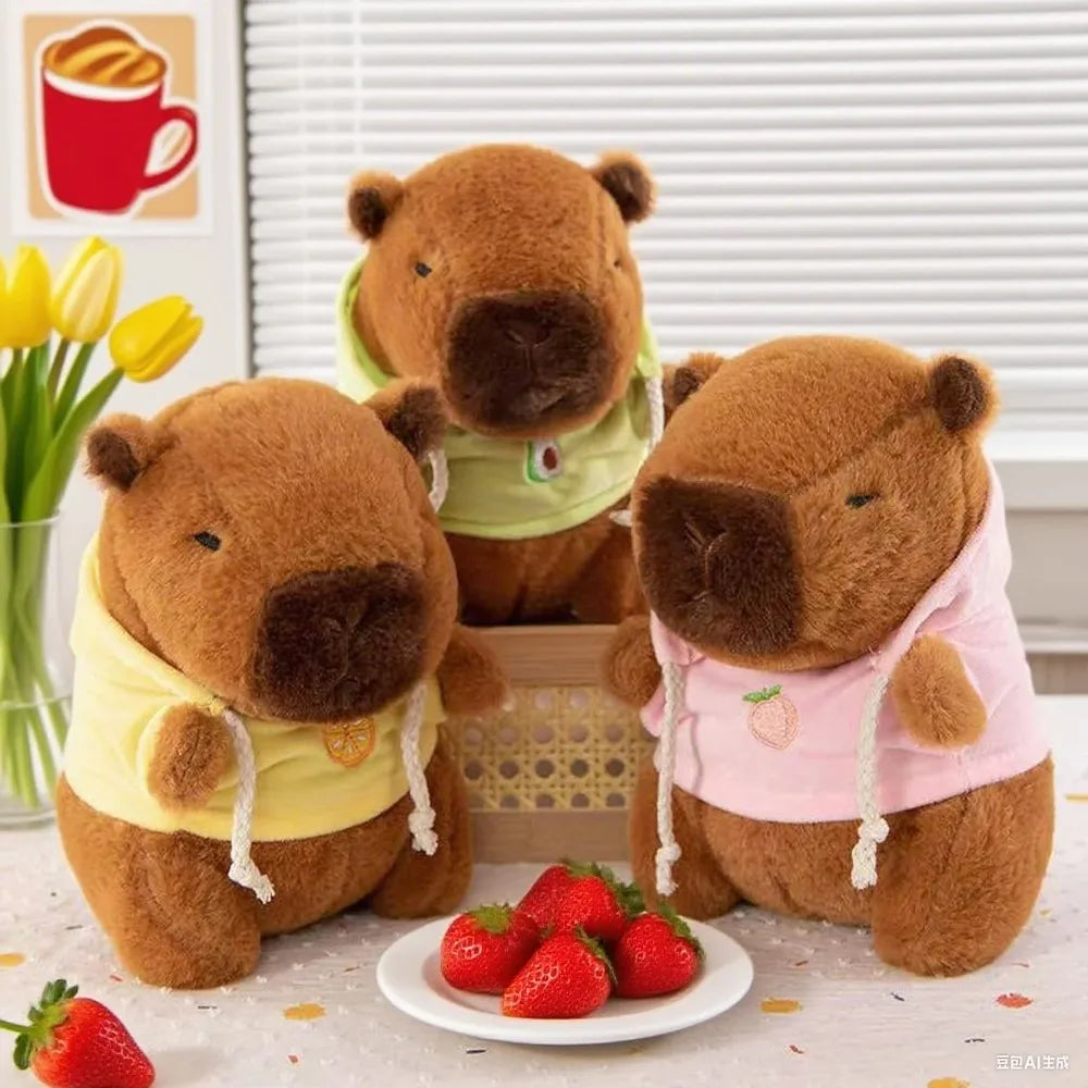 Cute Cartoon Capybara Pendant Plush Toy Doll Bag Hanging Ornaments Cute Kapila Keychain Doll Car Pendant Ornaments