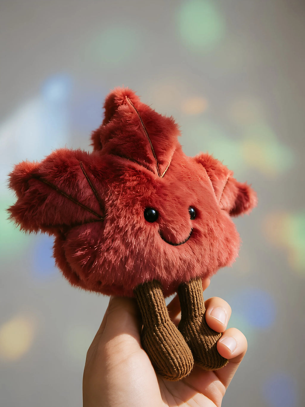 New Canadian Maple Leaf Cute Maple Leaf Plush Stuffed Toy Keychain Bag Hanging Ornament