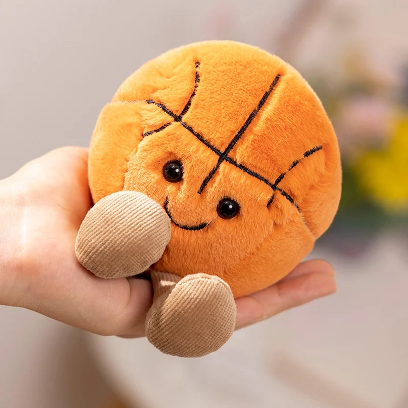 Adorable Basketball Football Tennis Baseball Billiards Plush Toys Soft Stuffed Balls Pillow Christmas Birthday Presents for Boys