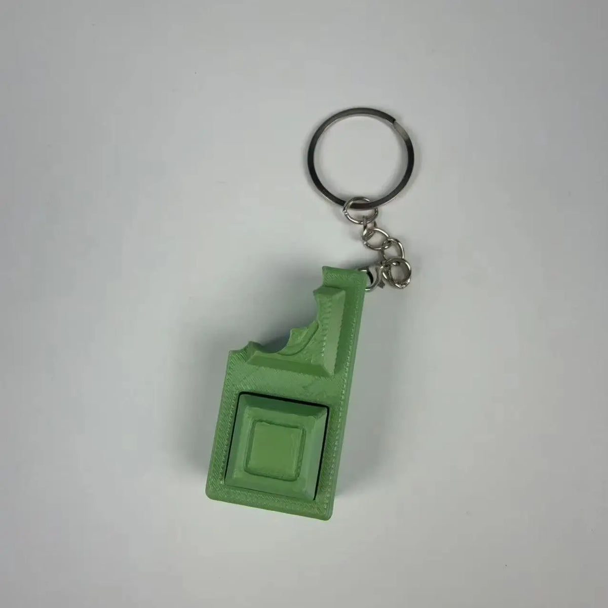3D Simulated Chocolate Keyboard Fidget Keychain - Real Clicky Switches Stress Relief Finger Clicker Toy for EDC Bag Charm Gift
