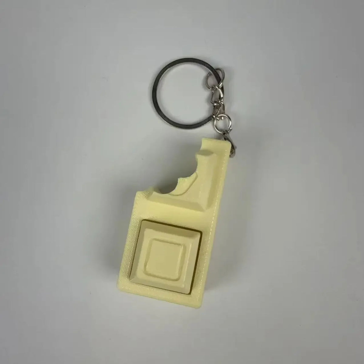 3D Simulated Chocolate Keyboard Fidget Keychain - Real Clicky Switches Stress Relief Finger Clicker Toy for EDC Bag Charm Gift