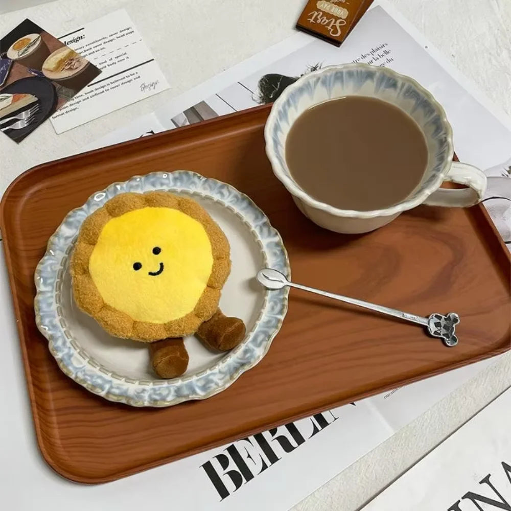 Cute Mini Breakfast Series Small Pendant Food Keychain Male and Female Couple Backpack Pendant Keychain Event Gift