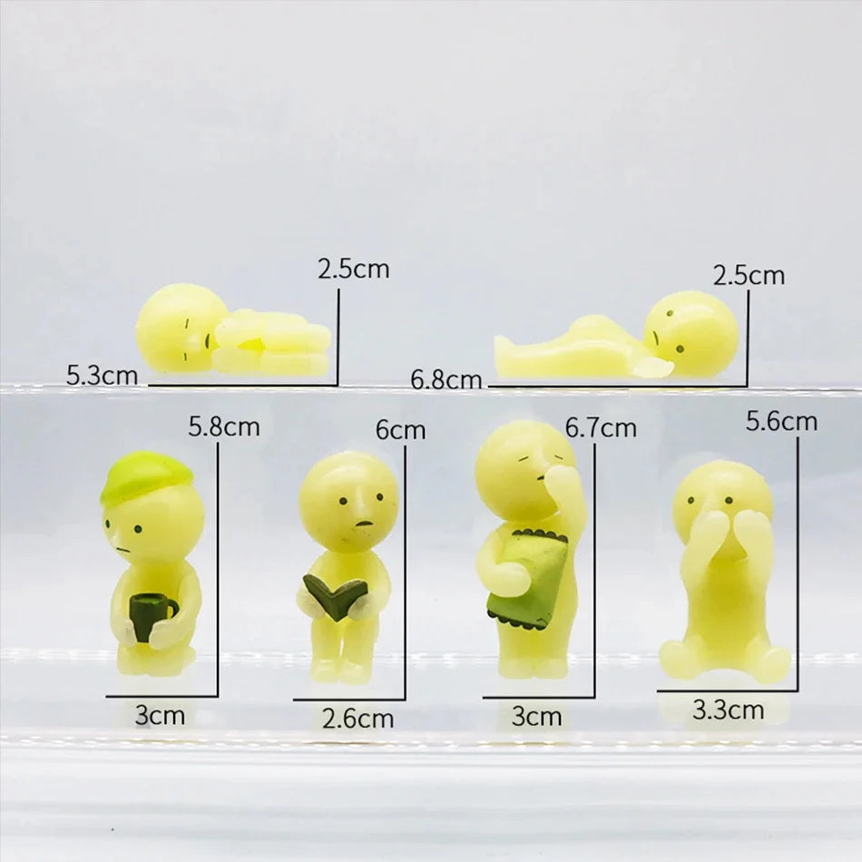 Surprise Gift Yoga Bedroom series multiple doll green noctilucent mysterious blind box action figures decoration model for toy