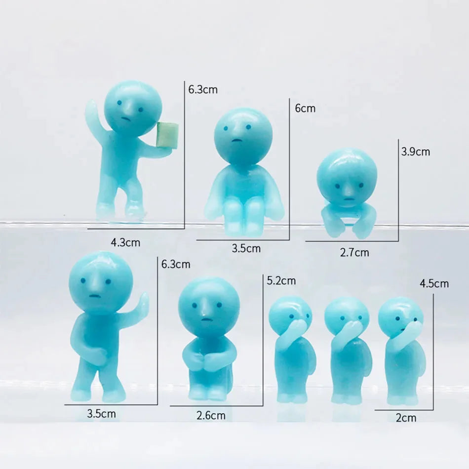 Surprise Gift Yoga Bedroom series multiple doll green noctilucent mysterious blind box action figures decoration model for toy